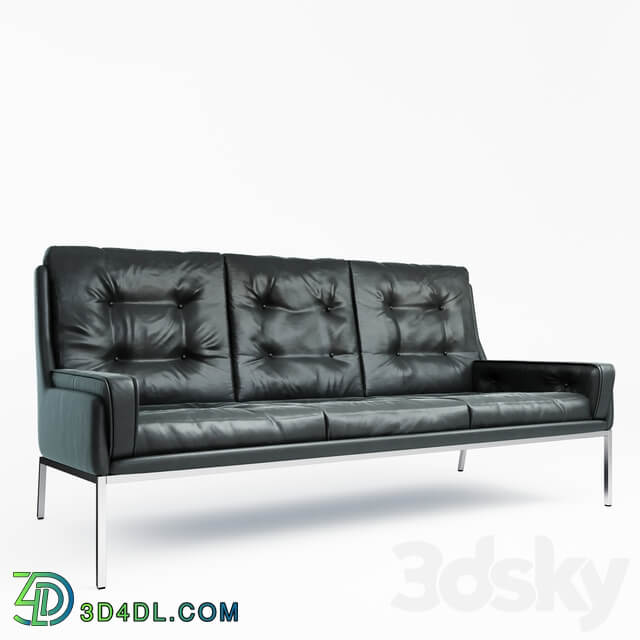 RareBlackLeatherSofa