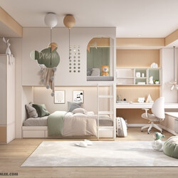  Children Room Interior Model by Huy Hieu Lee 