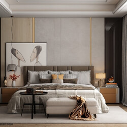  3D Bedroom Interior By Huy Hieu Lee 