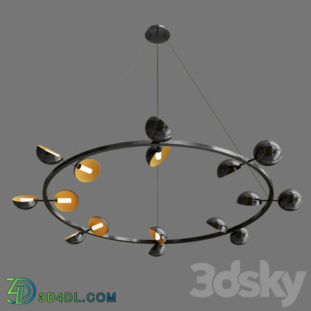 JBS Avion Round 16 Light Chandelier Pendant light 3D Models