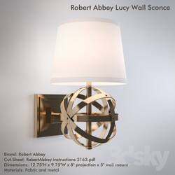 Robert Abbey Lucy Wall Sconce 