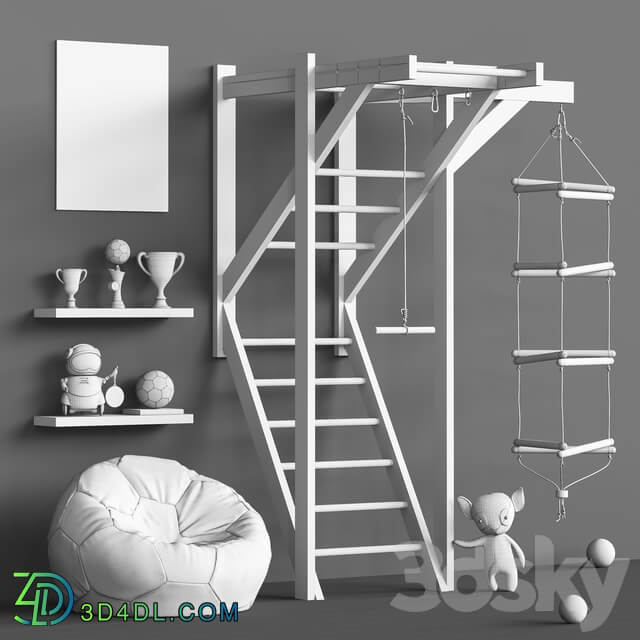 Toys and furniture set 80 Miscellaneous 3D Models