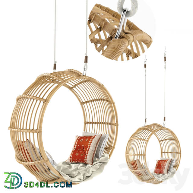 Other Rattan swing chair natural