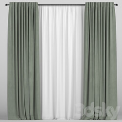 Curtains with tulle 