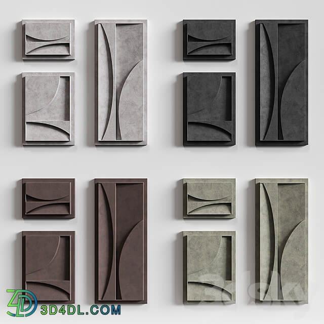 Relief TRIPTYCH 3D Models