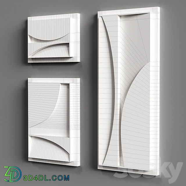 Relief TRIPTYCH 3D Models