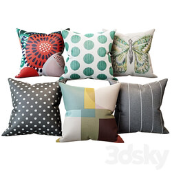 Set of decorative pillows IKEA 3D Models 