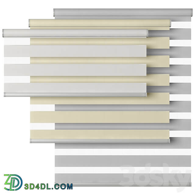 Roller Blind 58 Select Blinds Essential Light Filtering Dual Shade Day and night