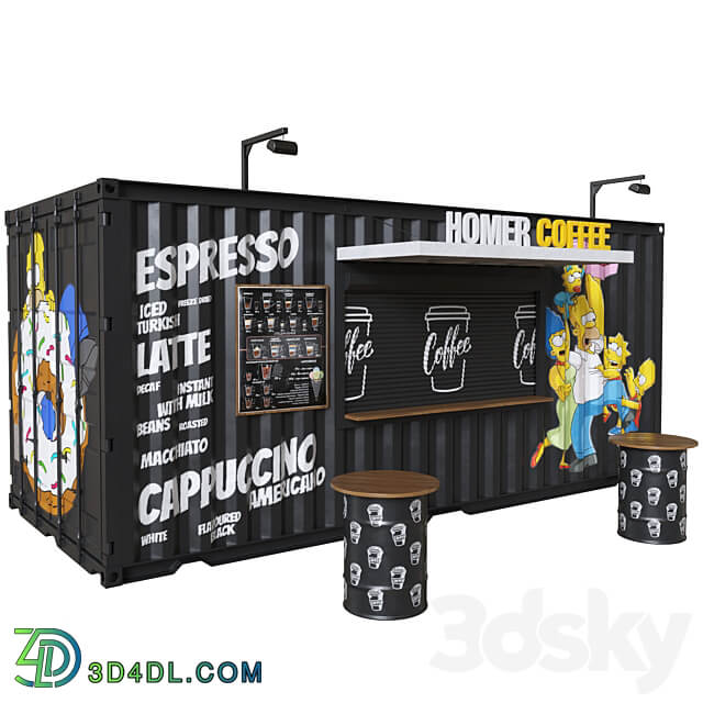 Coffee shop container