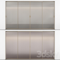 Sliding doors with embossed glass No. 3 