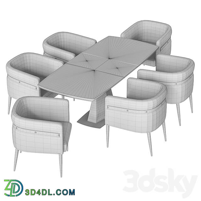 Table Chair Garda dining chair and Diamond table