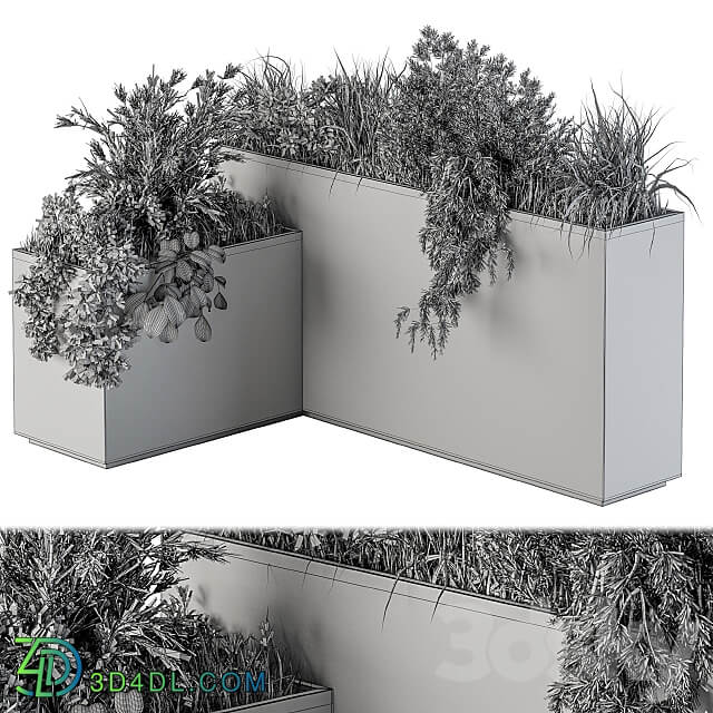 Outdoor Plant Set 248 Plant L Type Box