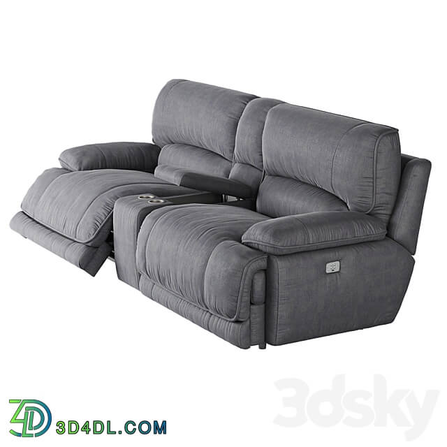 American Signature Furniture Mario 3 Piece Dual Power Reclining Sectional 3D Models