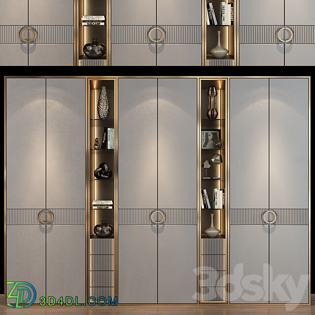 Wardrobe Display cabinets Furniture Composition 55