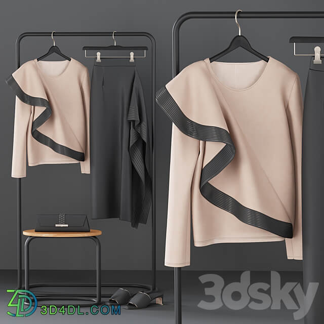 Clothes Givenchy Bluse and Skirt Set