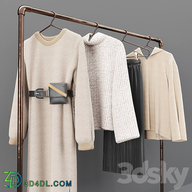 Elegant Woman Clothes Set 03 Clothes 3D Models 3DSKY
