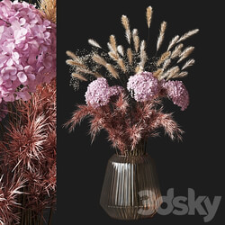 Bouquet Dried flower 03 3D Models 3DSKY 