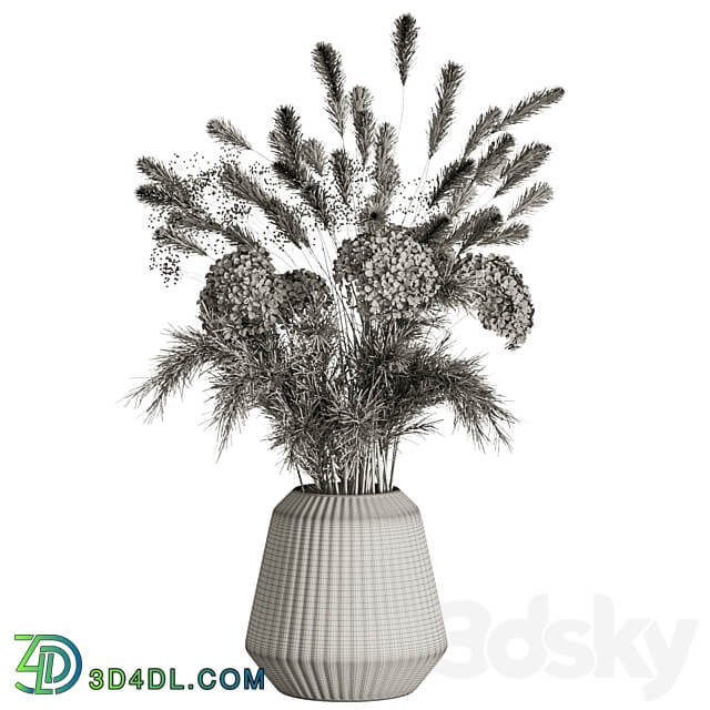 Bouquet Dried flower 03 3D Models 3DSKY