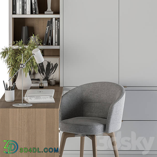 Office Furniture Wardrobe and Table Home Office 34 3D Models 3DSKY