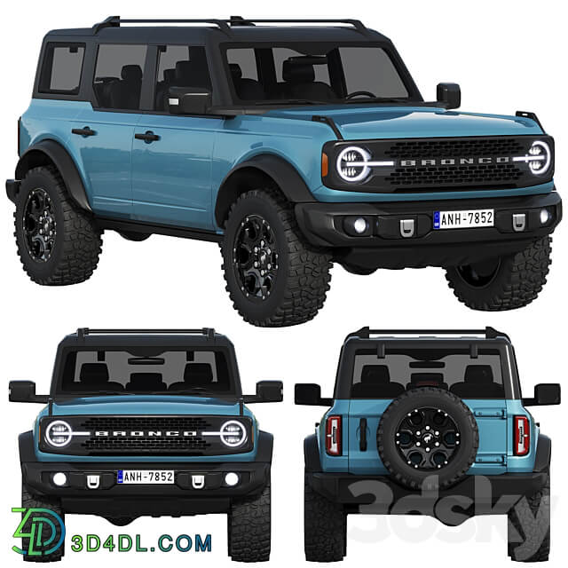 Ford Bronco 2021 3D Models 3DSKY