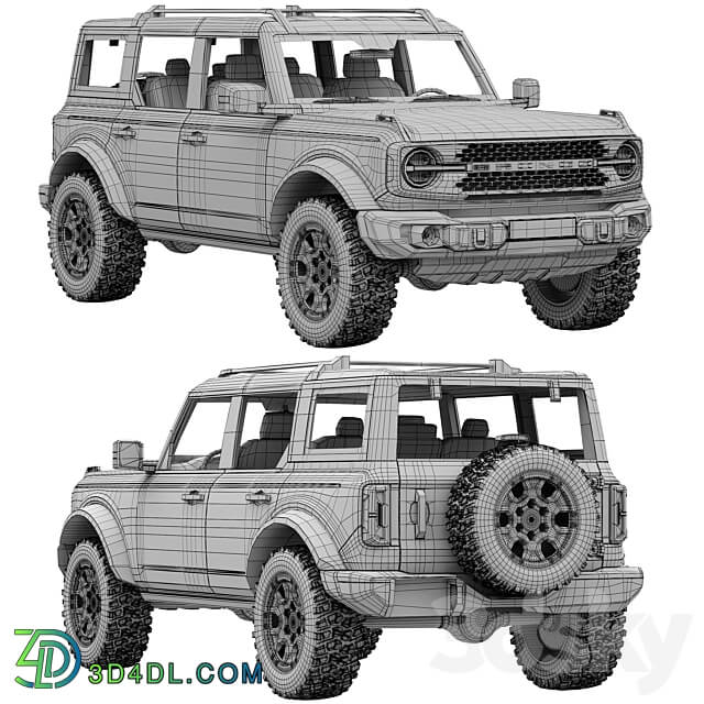 Ford Bronco 2021 3D Models 3DSKY