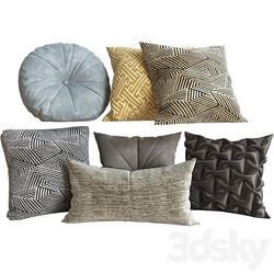 Decorative Set Pillow 5 3D Models 3DSKY 
