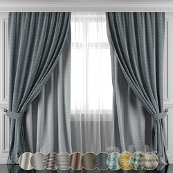 Set of curtains 450 455 3D Models 3DSKY 
