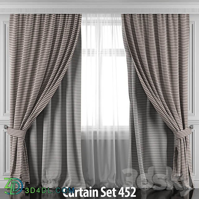 Set of curtains 450 455 3D Models 3DSKY