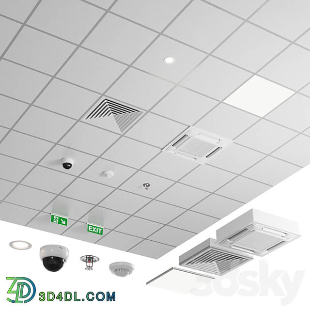 Armstrong ceiling classic Other decorative objects 3D Models 3DSKY