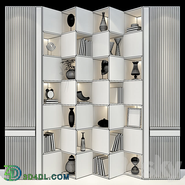 Furniture composition set 220 Rack 3D Models 3DSKY