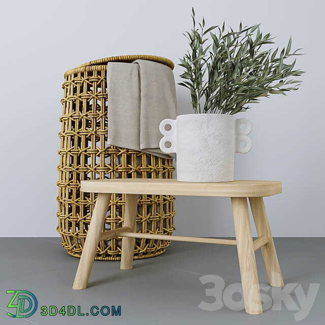 Decorative set for bathroom 14 3D Models 3DSKY