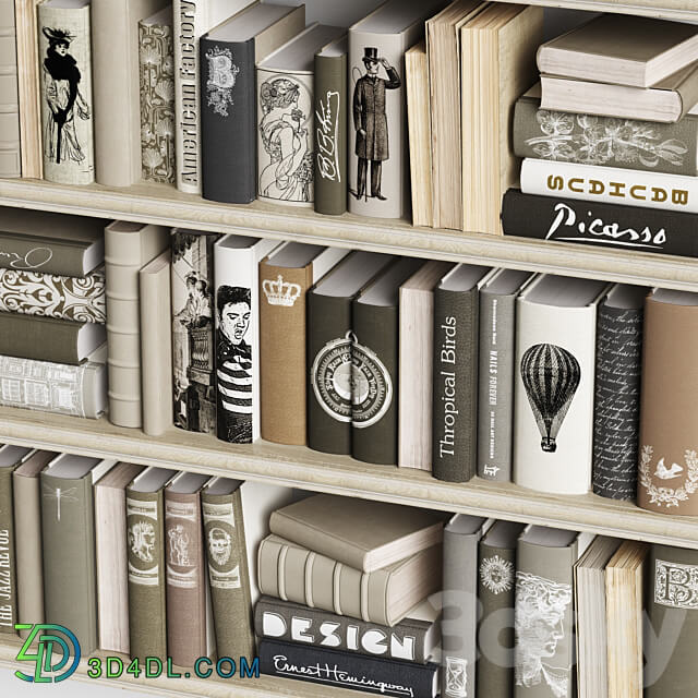 Classic Books 27 3D Models 3DSKY