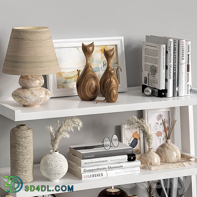 Decorative shelf 03 3D Models 3DSKY