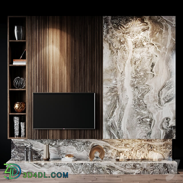 tv set 197 TV Wall 3D Models 3DSKY