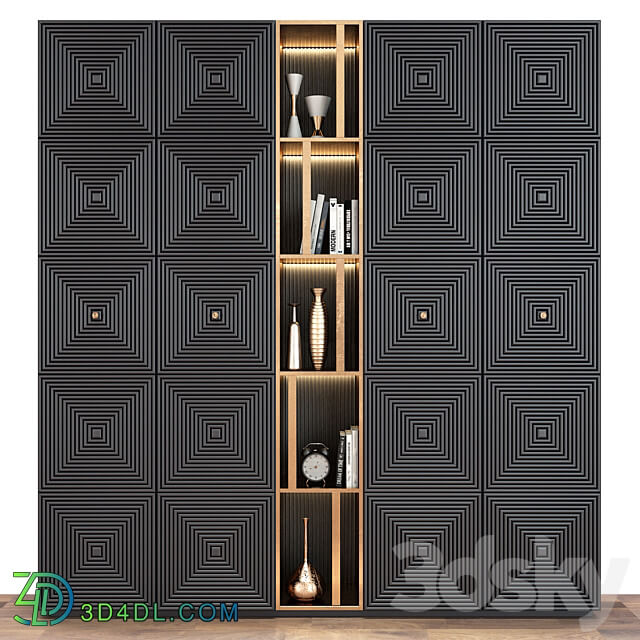Furniture composition set 279 Wardrobe Display cabinets 3D Models 3DSKY