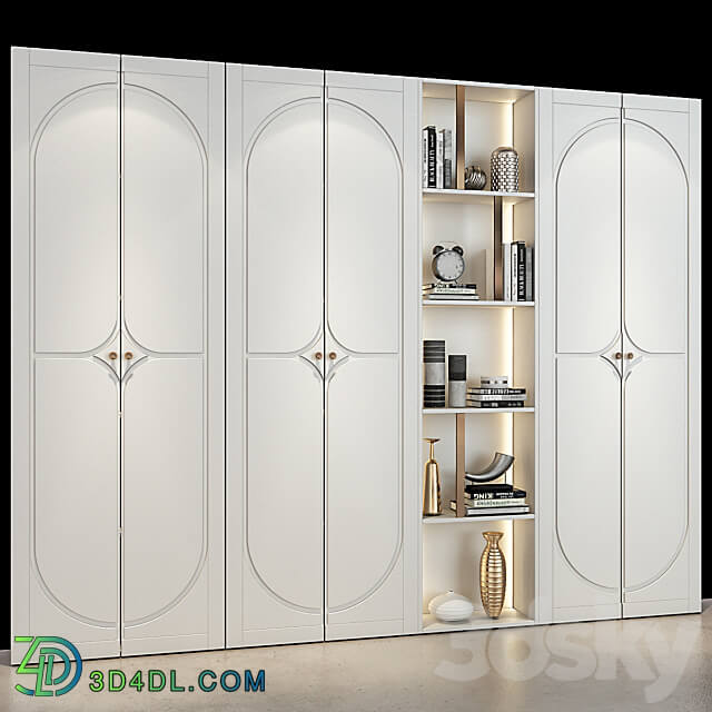 Furniture composition set 281 Wardrobe Display cabinets 3D Models 3DSKY