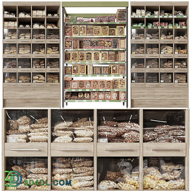 Nuts shelves 3D Models 3DSKY