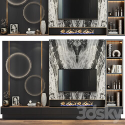TV shelf 0475 TV Wall 3D Models 3DSKY 