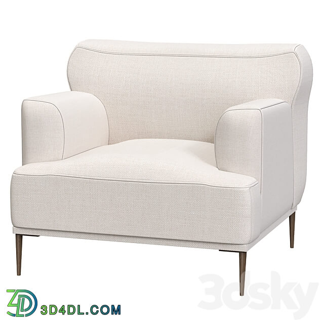 Abisko Quartz White Lounge Chair 3D Models 3DSKY