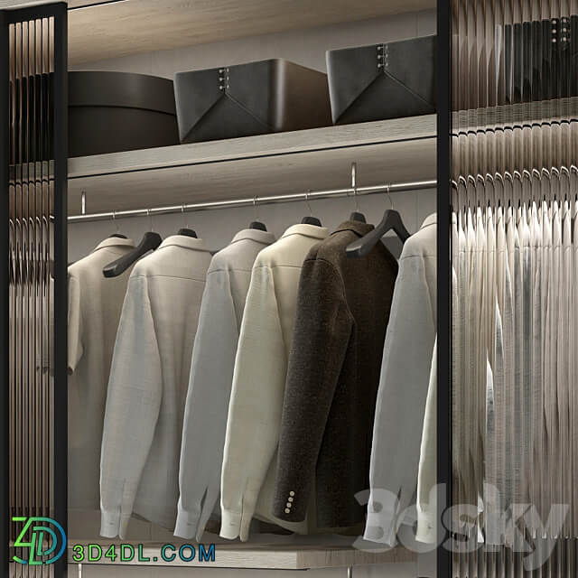 Wardrobe 02 Wardrobe Display cabinets 3D Models 3DSKY