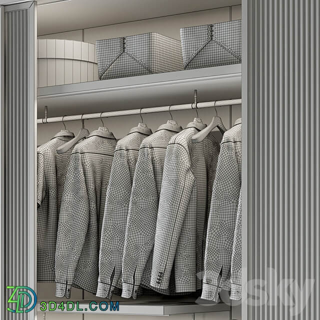 Wardrobe 02 Wardrobe Display cabinets 3D Models 3DSKY