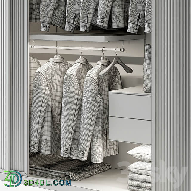 Wardrobe 02 Wardrobe Display cabinets 3D Models 3DSKY