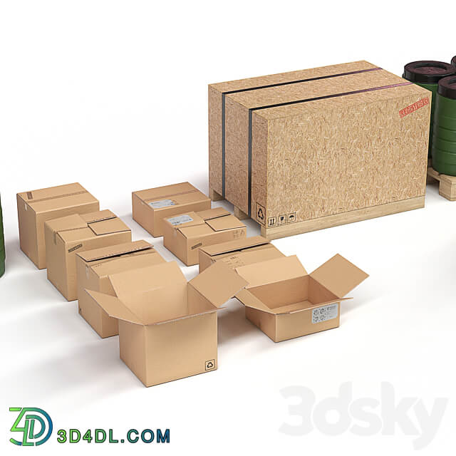 Warehouse kit 3D Models 3DSKY