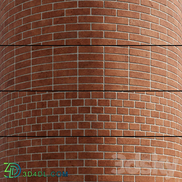 Brick Type 1 Red 3D Models