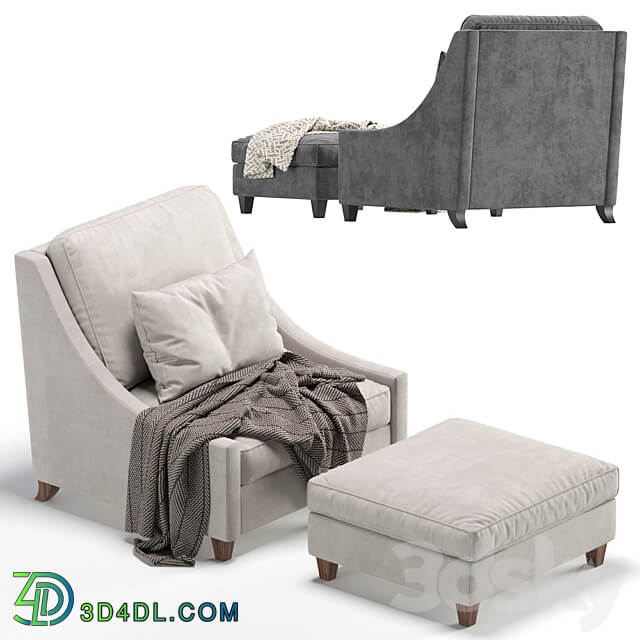 Armchair NAPLES Cazarina Interiors Кресло НЕАПОЛЬ 3D Models