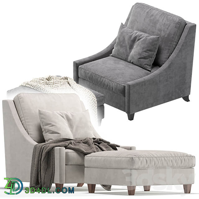 Armchair NAPLES Cazarina Interiors Кресло НЕАПОЛЬ 3D Models