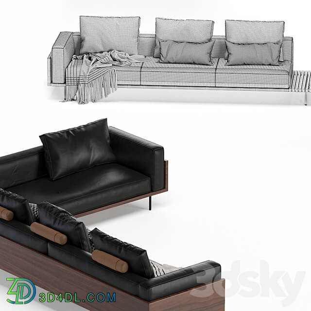 Sofa brasilia minotti 3D Models 3DSKY