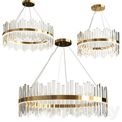 Modern Luxury Crystal Chandelier Pendant light 3D Models 3DSKY 