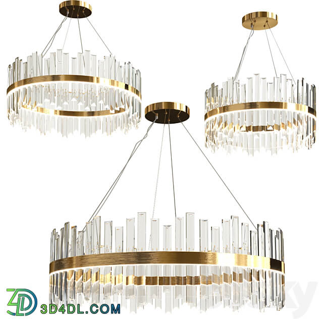 Modern Luxury Crystal Chandelier Pendant light 3D Models 3DSKY