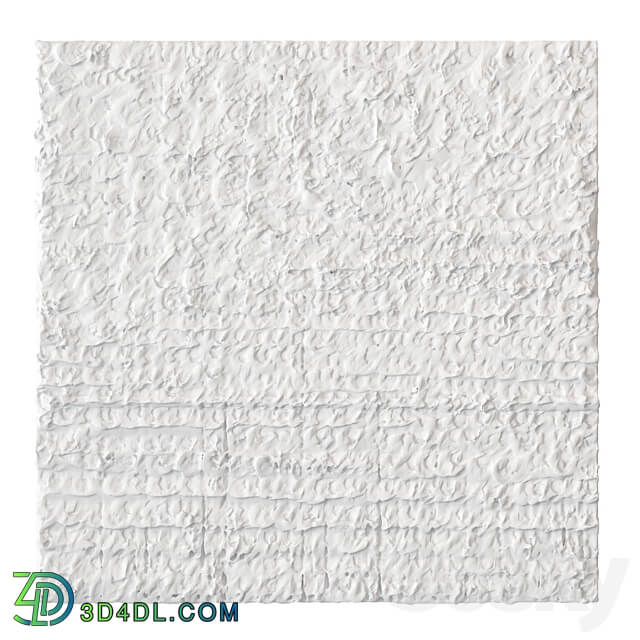 Abstract plaster painting 3D Models 3DSKY